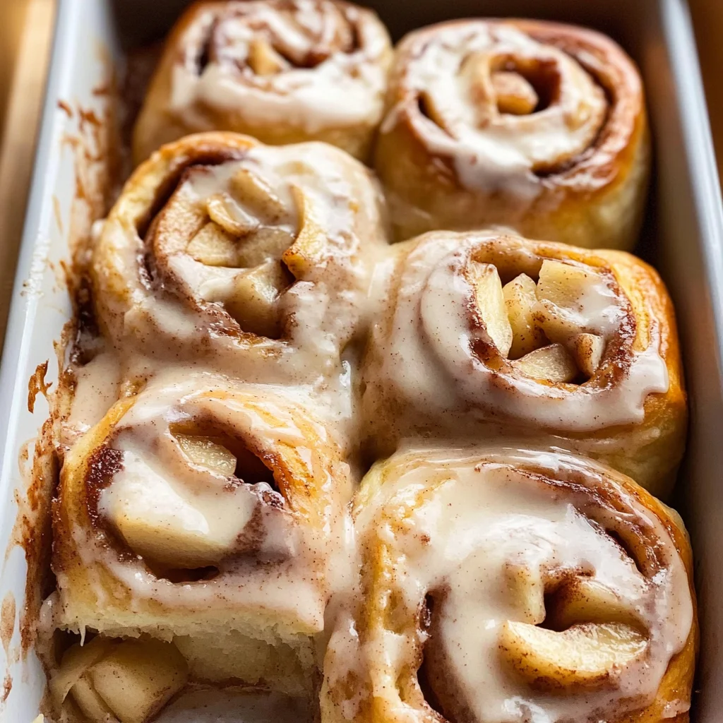 Apple Cinnamon Rolls with Apple Pie Filling