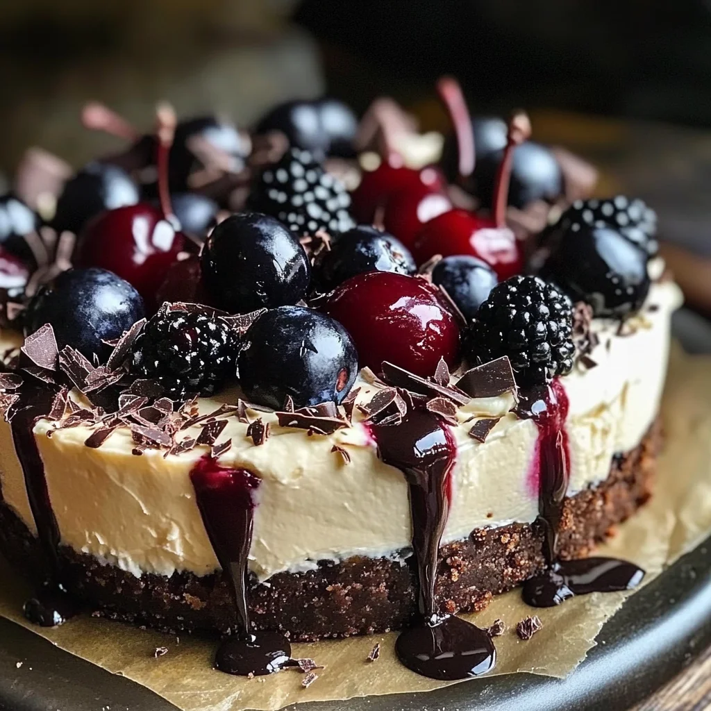 Bourbon Biscuit Cherry Cheesecake Tart