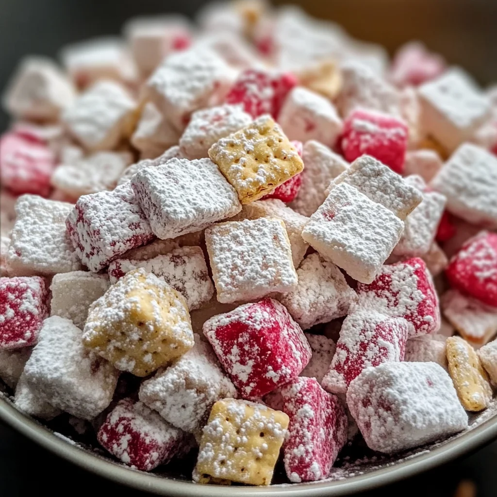 Cherry Cheesecake Puppy Chow