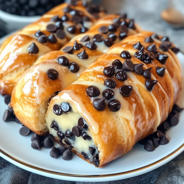 Chocolate Chip Vanilla Custard Brioches
