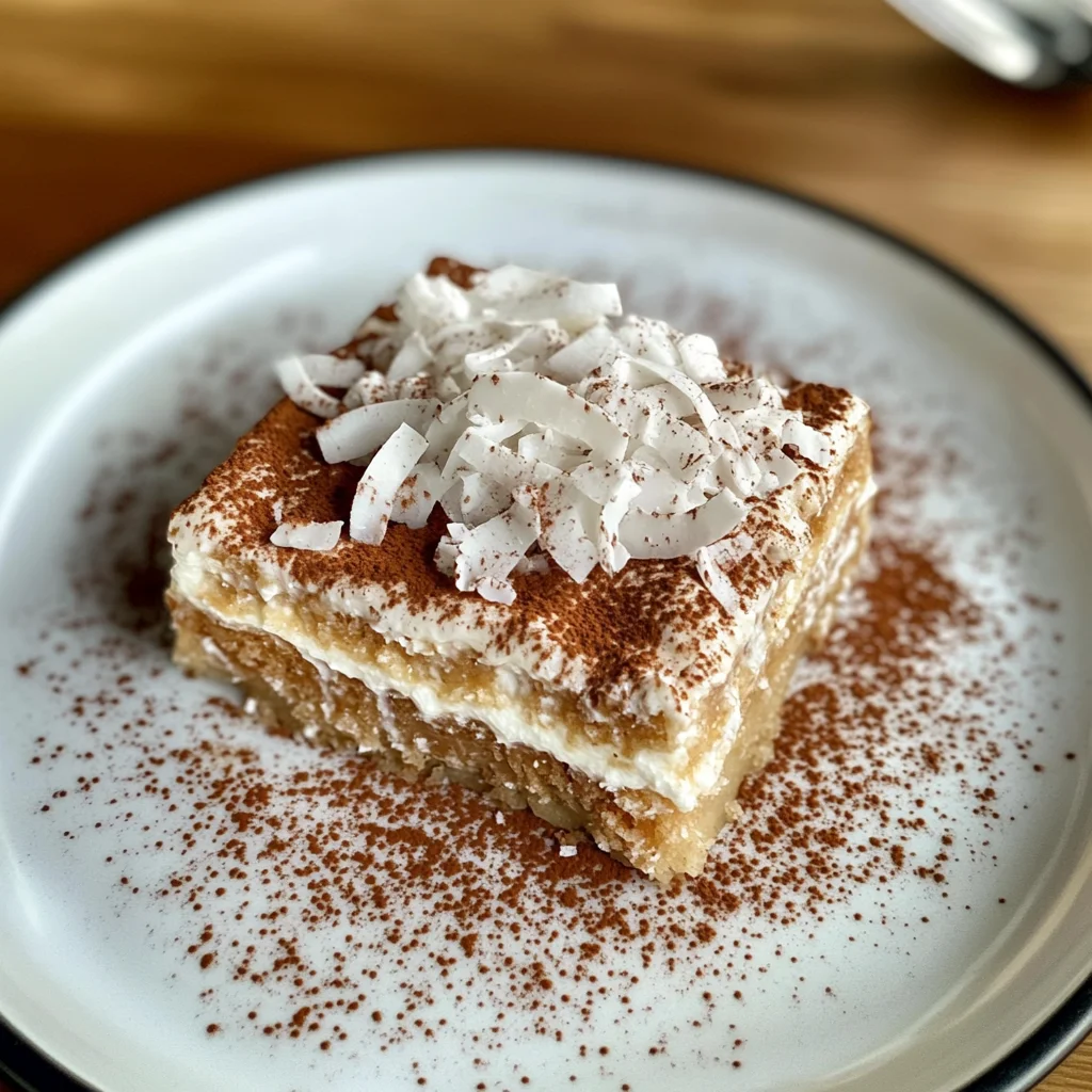 Coconut Rum (Coquito) Tiramisu