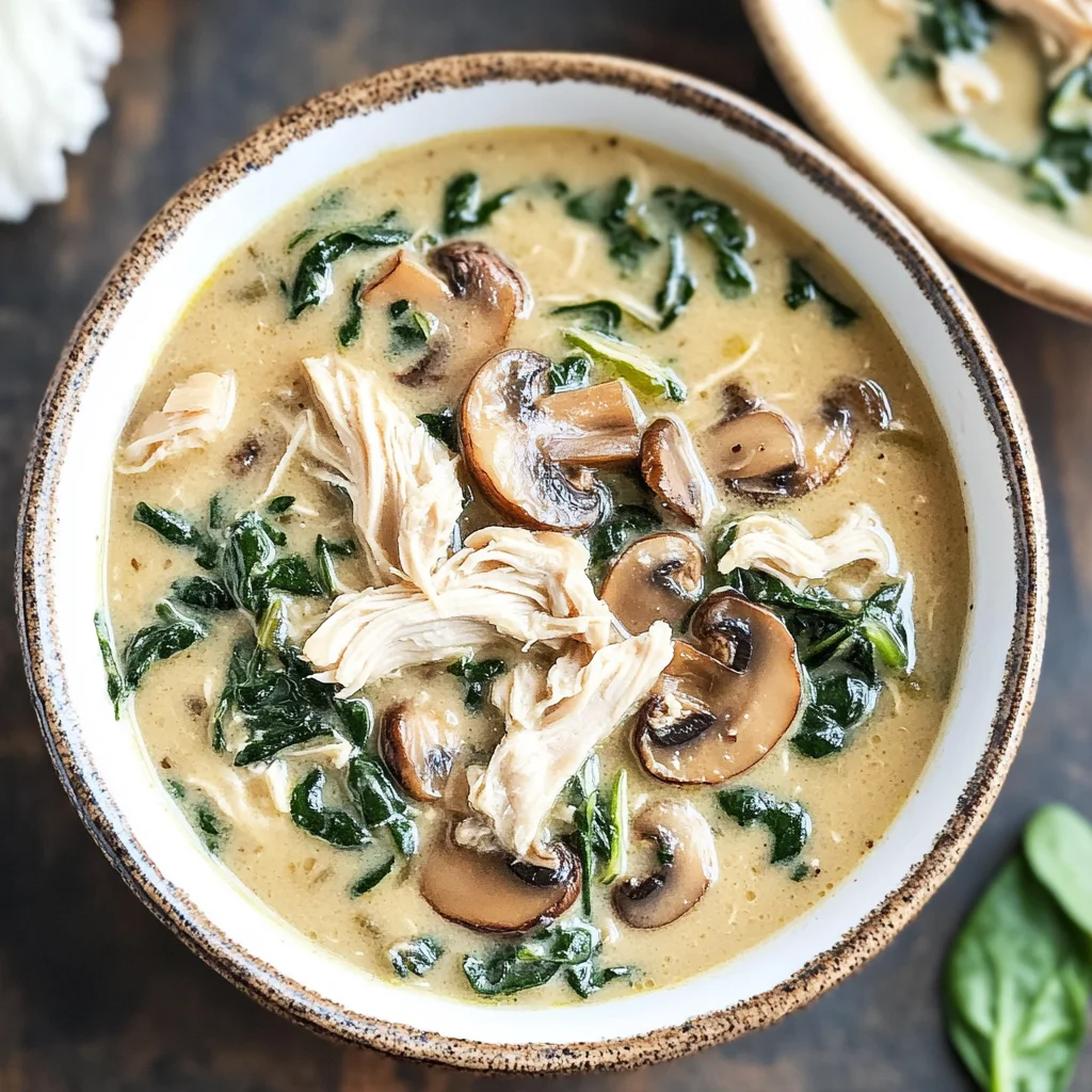 Comforting Rotisserie Chicken and Mushroom Soup
