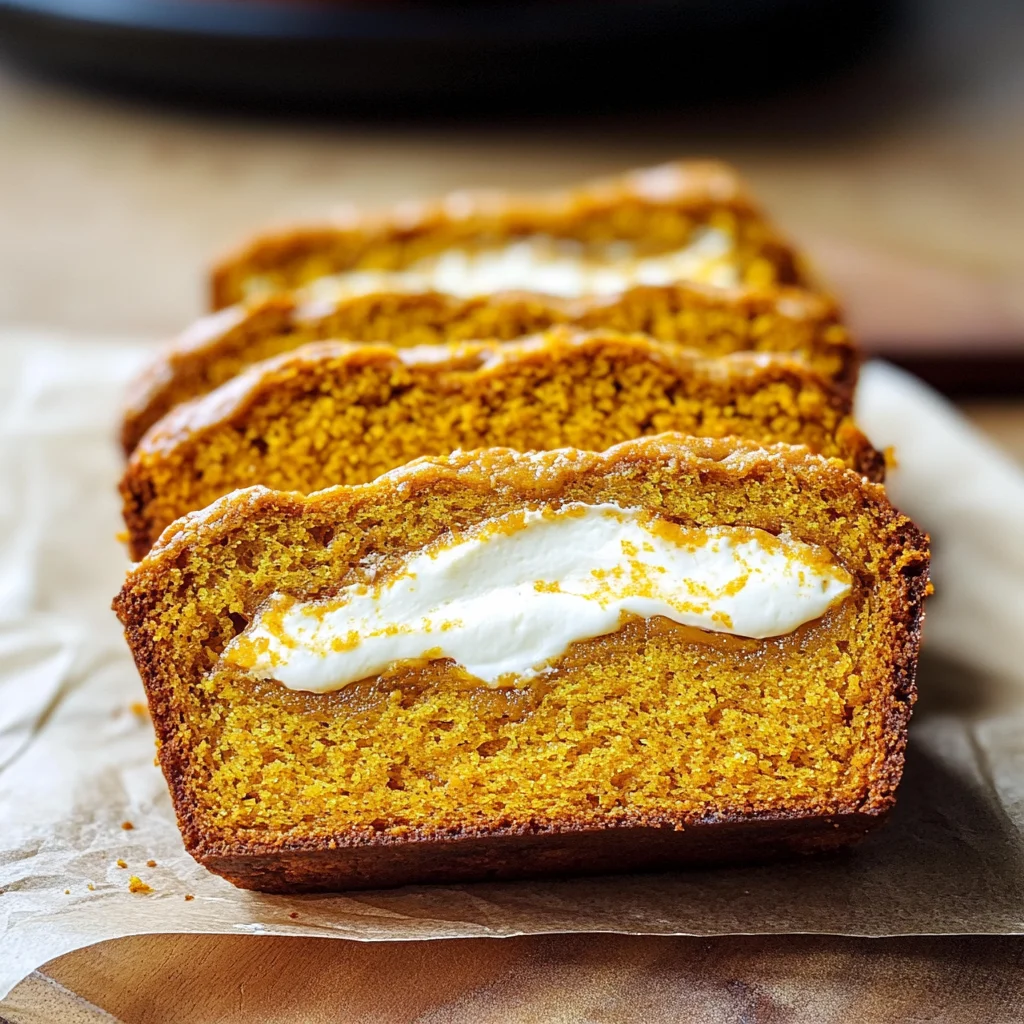 Cream Cheese-Filled Pumpkin Bread