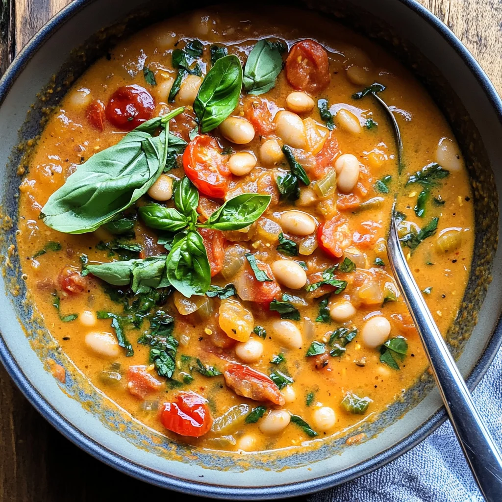 Creamy Tomato White Bean Stew