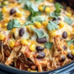 Crockpot Chicken Enchilada Casserole