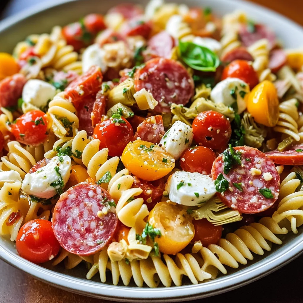 Easy Italian Antipasto Pasta Salad