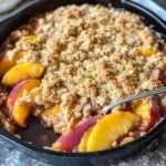 Easy Peach Crisp Recipe (Crispy & Juicy)