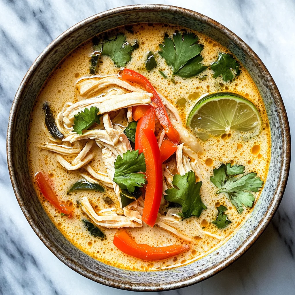 Easy Thai Coconut Chicken Soup