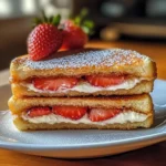 Fried Strawberry Cheesecake Sandwiches