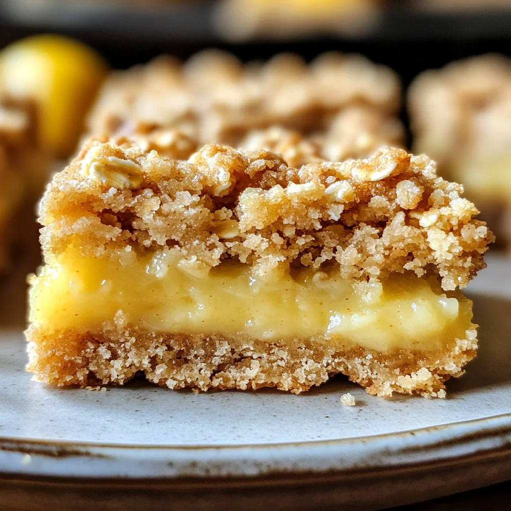 Lemon Oatmeal Crumble Bars