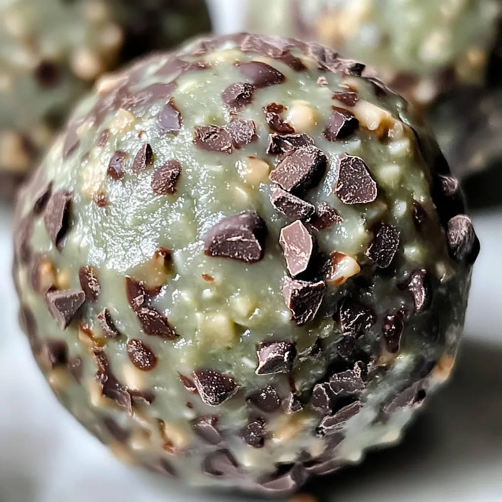 Mint Chocolate Chip Protein Balls