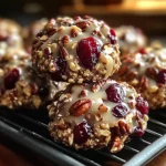 No-Bake Cranberry Pecan Praline Cookies