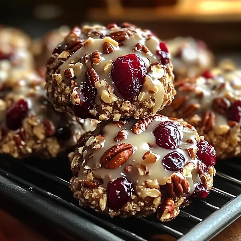 No-Bake Cranberry Pecan Praline Cookies