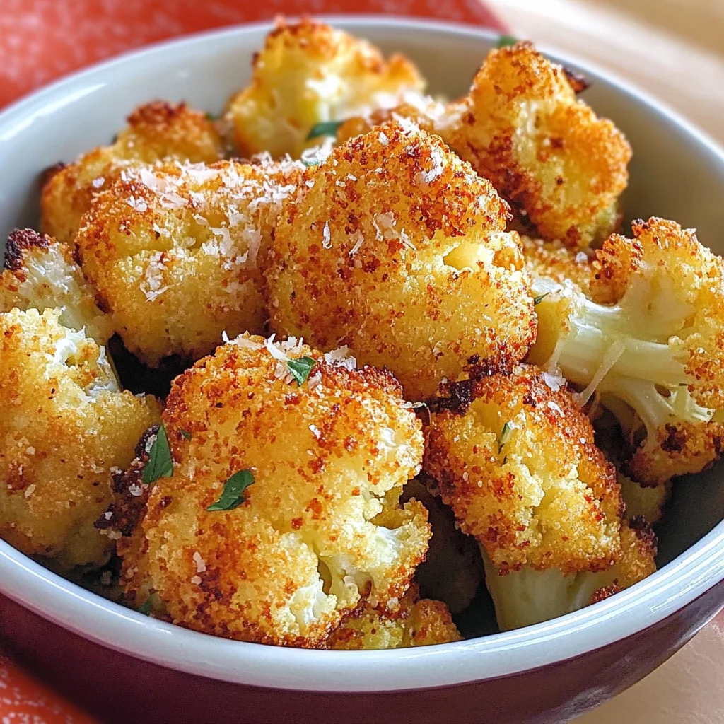 Parmesan Cauliflower Bites - Just 5 Ingredients