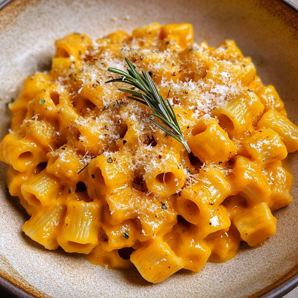 Roasted Pumpkin and Garlic Pasta