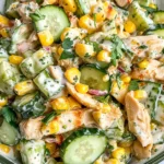 Street Corn Creamy Cucumber Salad