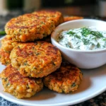 Ultimate Mediterranean Lemon Chickpea Patties with Yogurt Sauce