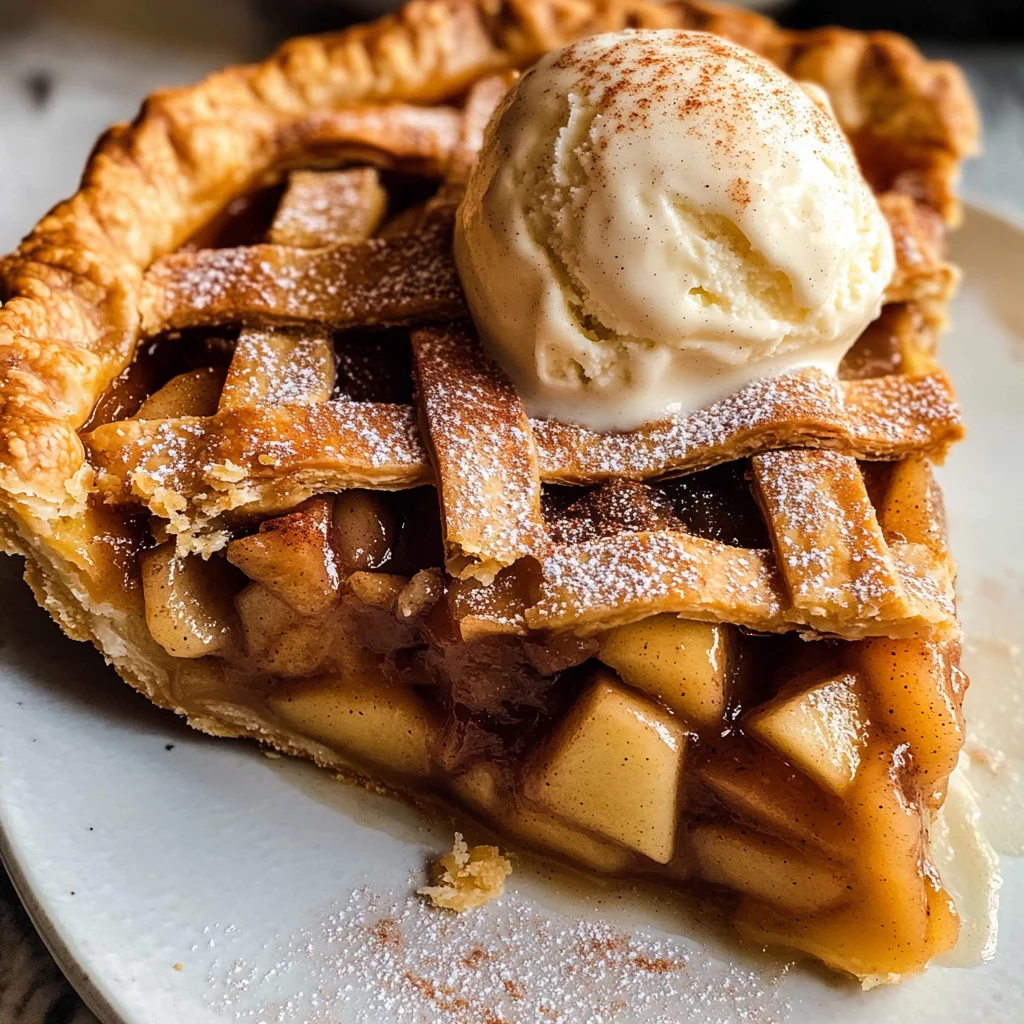 Apple Pie à la Mode (Apple Pie with Ice Cream Recipe)
