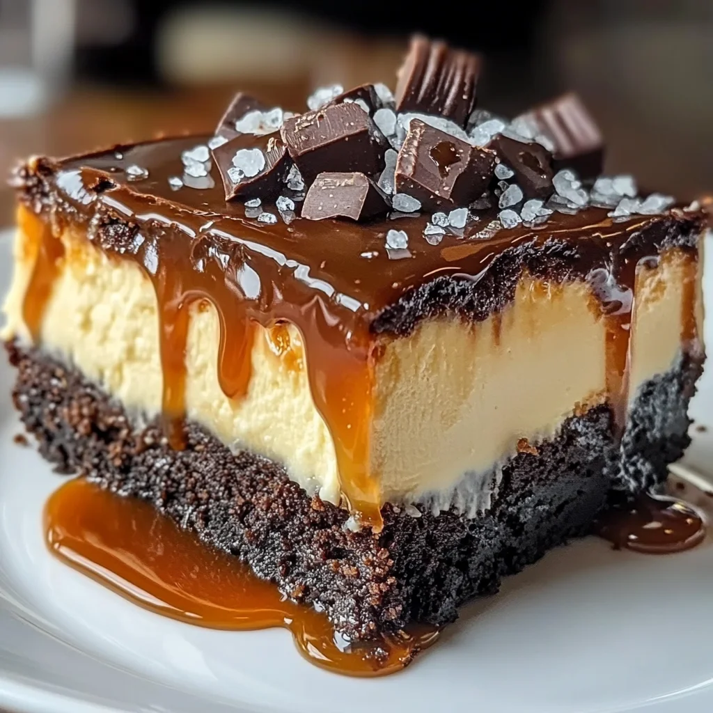 Caramel Brownie Cheesecake