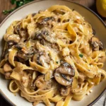 Caramelized Leek and Mushroom Gruyere Pasta