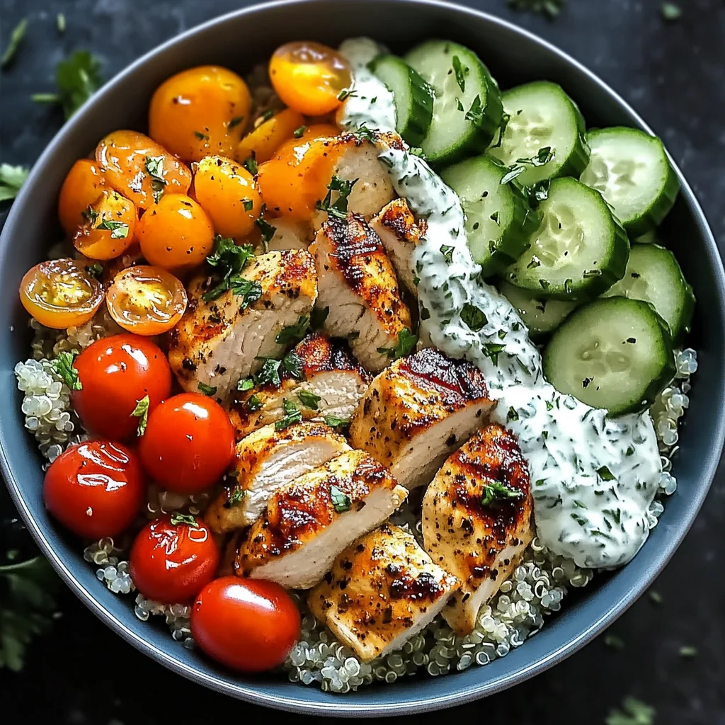 Chicken Tzatziki Bowls