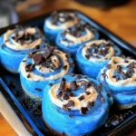 Cookie Monster Cinnamon Rolls Recipe