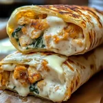 Creamy Chicken Spinach Wraps