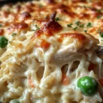 Dump-and-Bake Chicken Alfredo Rice Casserole Recipe