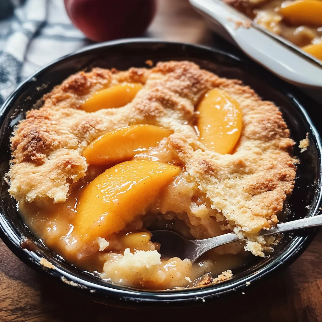 Fresh Peach Cobbler Recipe