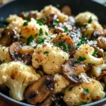 Garlic Cauliflower Mushroom Skillet: Quick & Delicious Dish