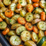 Garlic Herb Roasted Potatoes, Carrots, and Zucchini