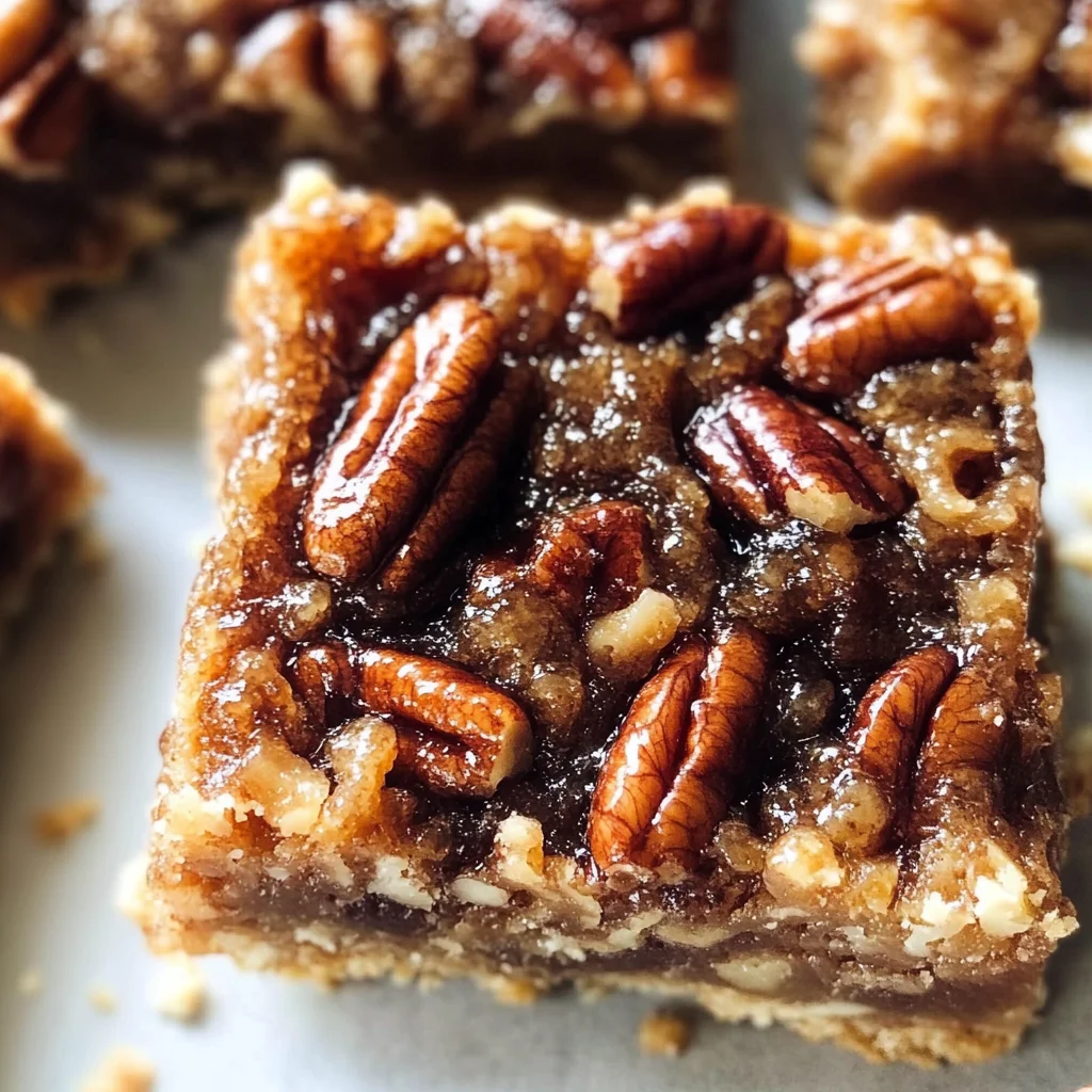 Healthy Gluten-Free Pecan Pie Bars