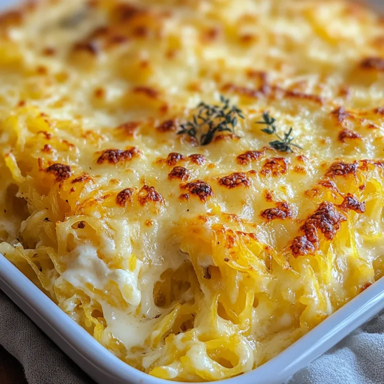Healthy Spaghetti Squash Au Gratin