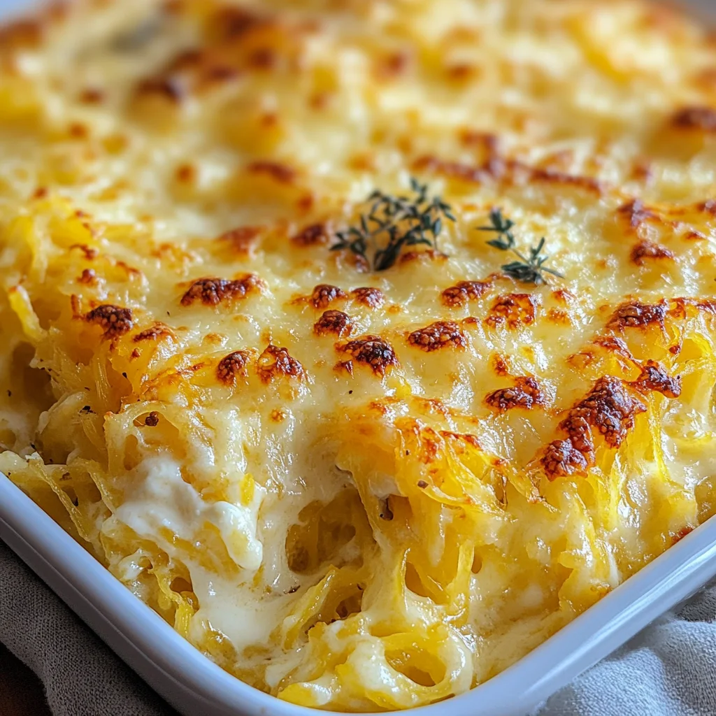 Healthy Spaghetti Squash Au Gratin