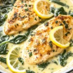 Lemon Parmesan Spinach Chicken