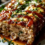 Melt-in-Your-Mouth Garlic Parmesan Chicken Meatloaf