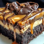 Milky Way Caramel Cheesecake Brownies