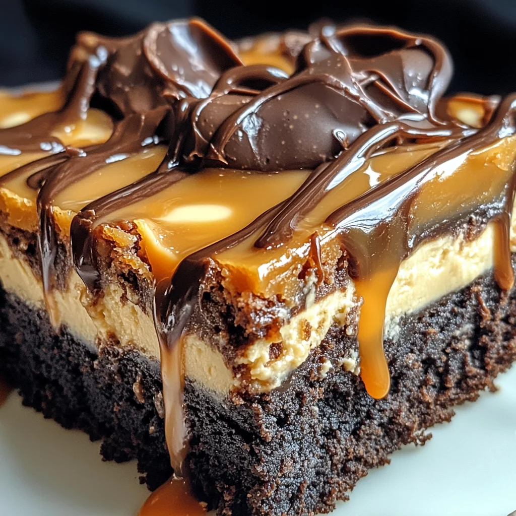 Milky Way Caramel Cheesecake Brownies