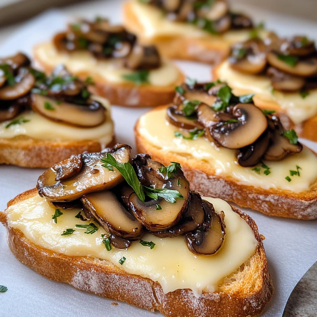 Mushroom & Brie Crostini