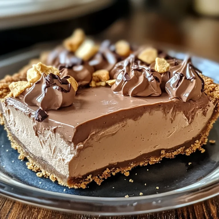 No-Bake Cream Cheese Peanut Butter Pie with Chocolate Whipped Cream