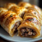Savory French Onion Sausage Rolls