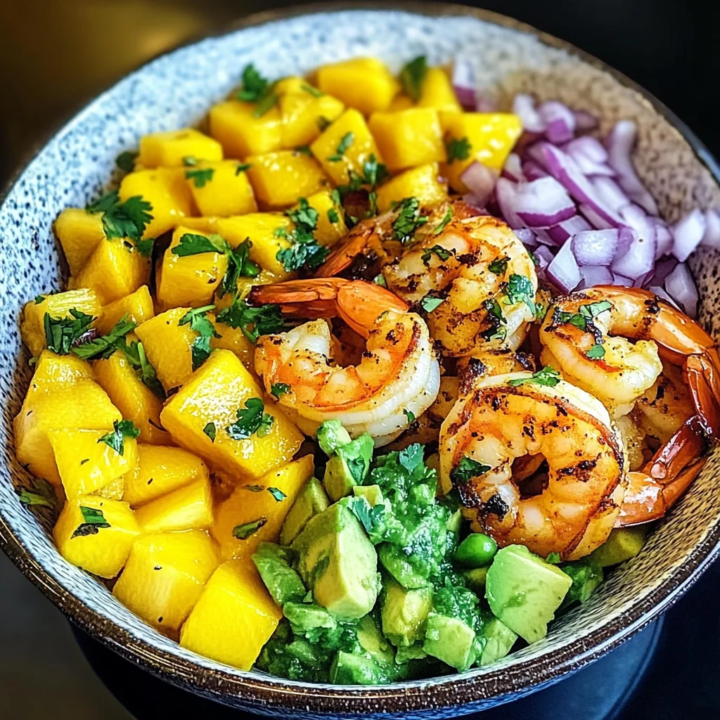 Shrimp Avocado Mango Bowls