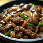 Sizzling Chinese Pepper Steak with Onions