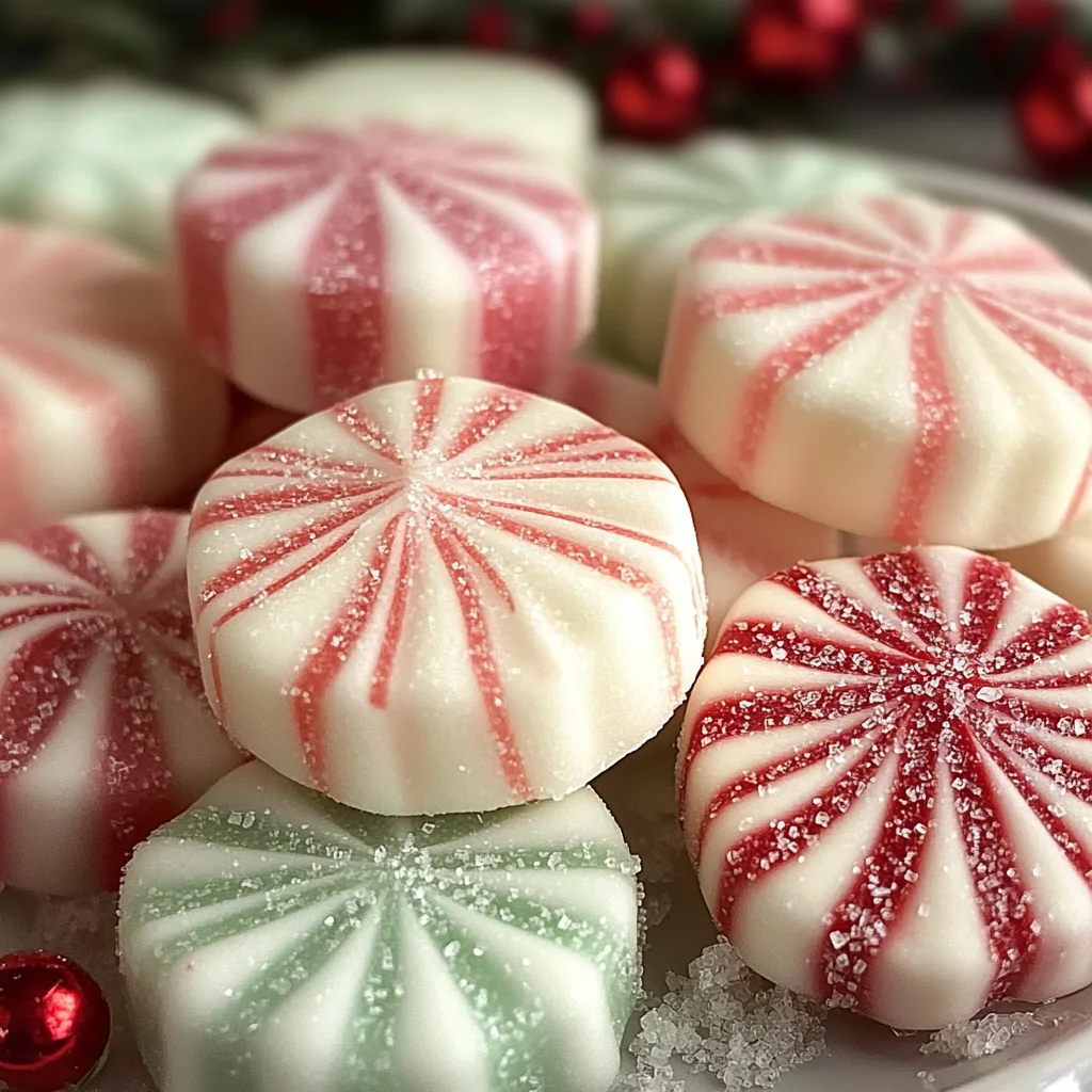 Soft Christmas Peppermints (Old-Fashioned Butter Mints)