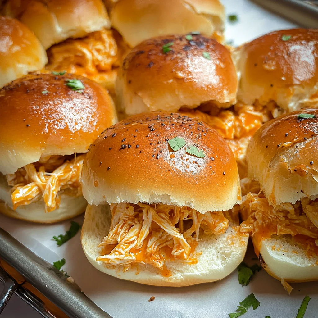 Spicy Buffalo Chicken Sliders