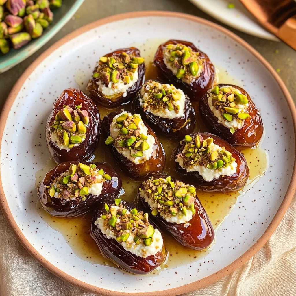 St. Patrick’s Day Treat: Honey Pistachio Ricotta Stuffed Dates