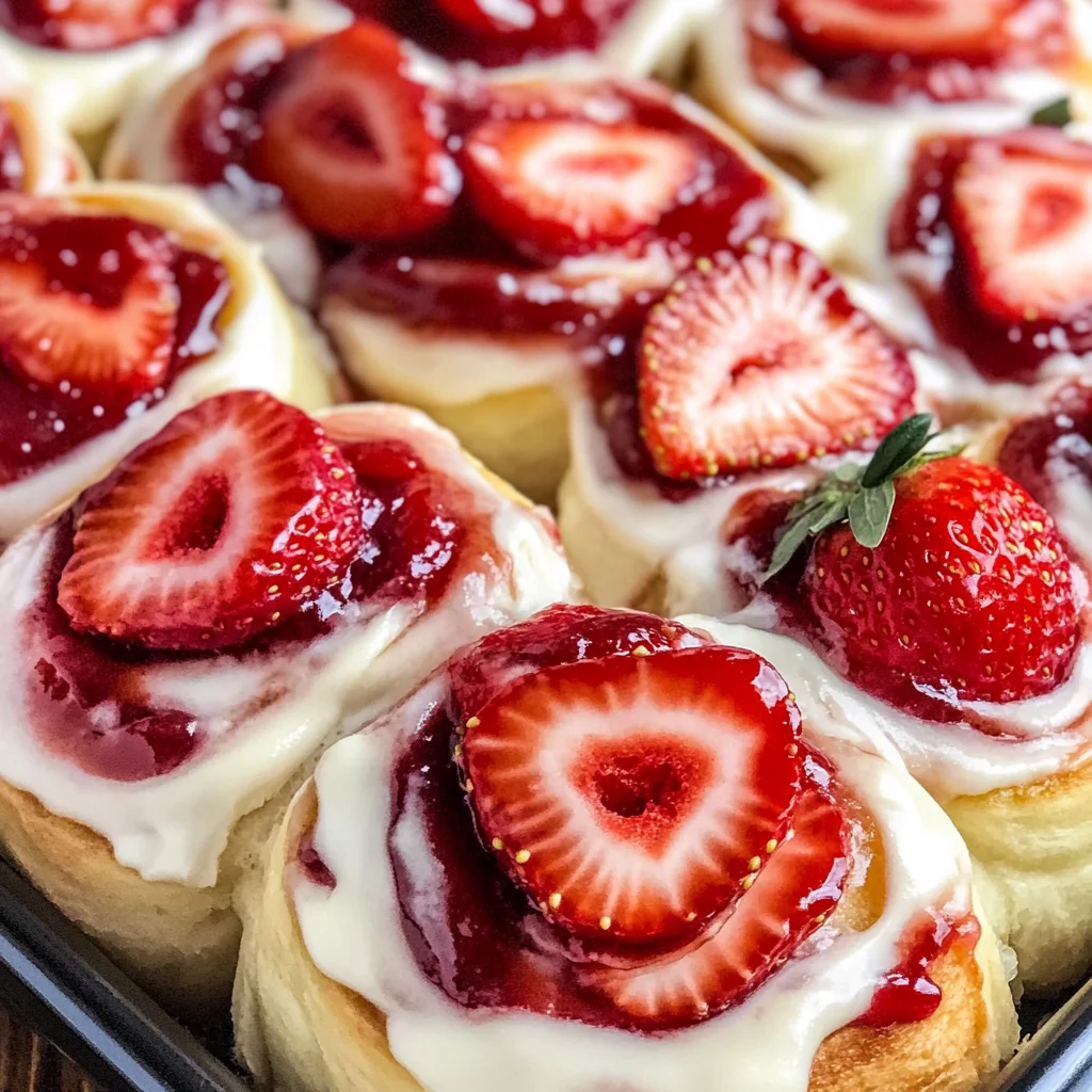 Strawberry Cheesecake Cinnabon Rolls Recipe