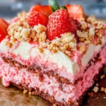 Strawberry Crunch Brownies