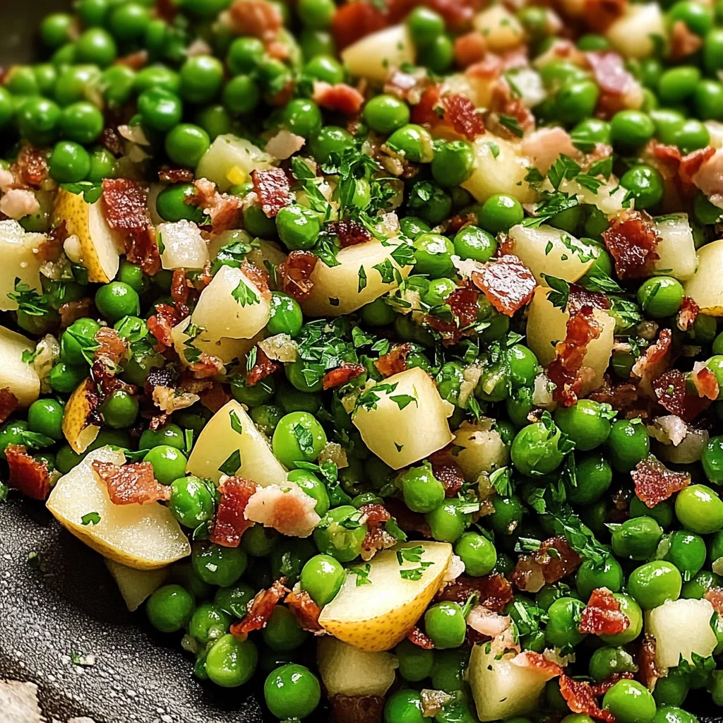 Thanksgiving Peas (with Pear and Pancetta)