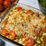 White Bean and Pesto Bake